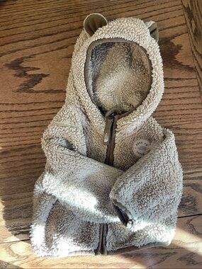 The North Face Kids Teddy Sherpa Hoodie Jacket - Cream